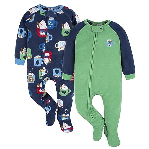 Image of Gerber Baby Boys’ 2-Pack Sleep ‘N Play Pajamas