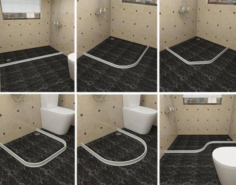 Zelfklevende Siliconen waterkering 100cm 100cm Douche Dorpel - Water stopper Badkamer - Water Dorpel Waterdorpel - Waterstopper - Douchedeur - Douchebak - Douchegordijn - Water drempel - Zwembad