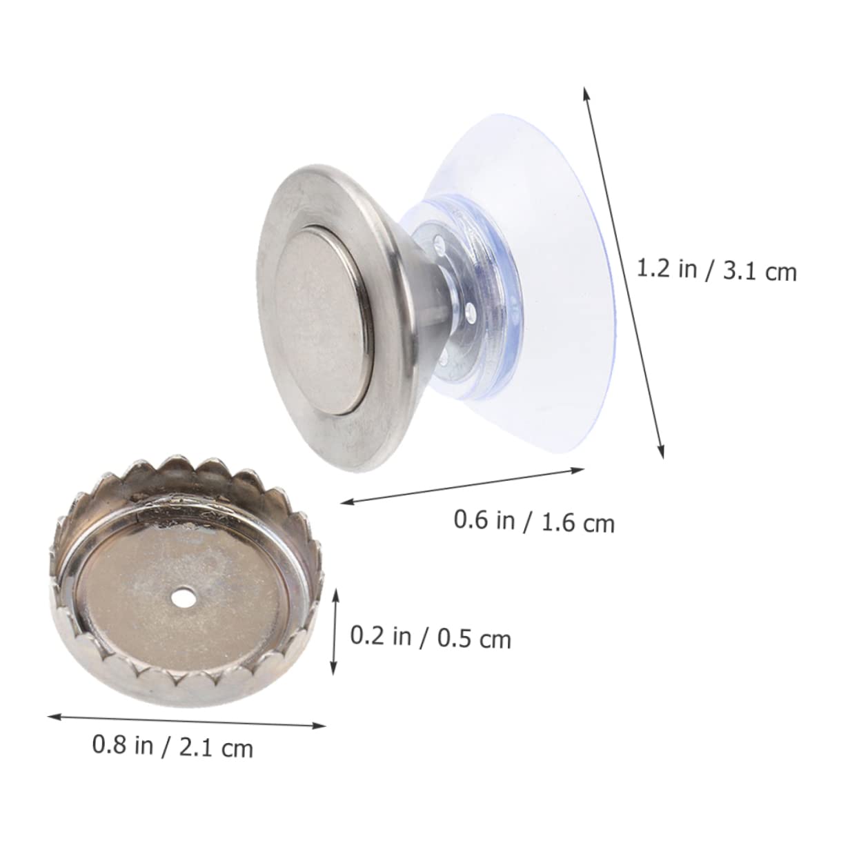 COLLBATH 4 Sets Badezimmer Seifenhalter Magnetischer -Edelstahl- -seifenhalter