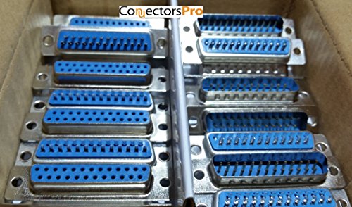 10 pares conectores DB25 macho y hembra tipo soldadura miniatura 6