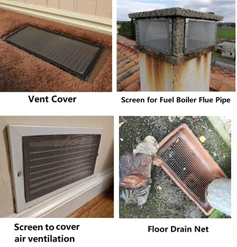 Vand Roestvrij staal geweven gaas - knaagdier insectenbestendig metalen gaas luchtbaksteen cover - 20cm X 30cm - 0.9mm… - Image 7