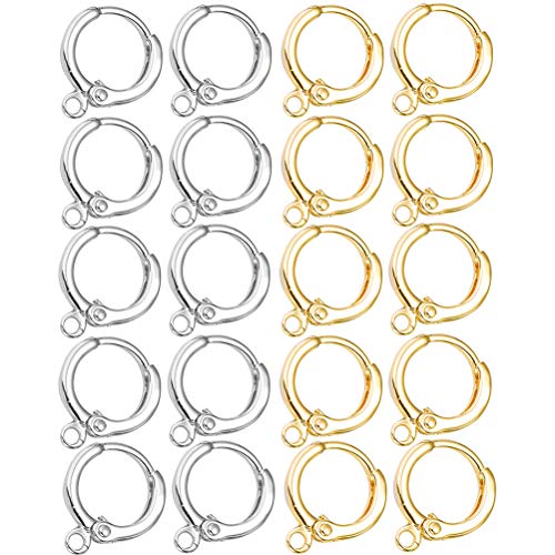 Oorbellen Semi- Afgewerkte Producten Sieraden Accessoires Handgemaakte DIY Oorbellen Metalen Oorgespen 40 Stks (20 Gold… - Image 4