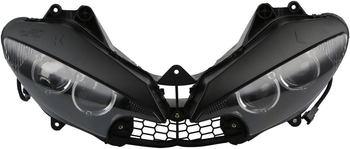 Headlight Assembly Head Light for Yamaha for 2006-2009 R6 Yzf R6S Clear-Lens 125-9718