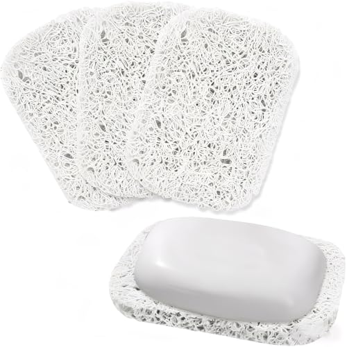 COYUN 3pcs Porte-Savon, Antidérapants et Durables économiseur de Savon avec Forme de Bobine de Drainage Automatique de vidage, Douche, Salle de Bain,...