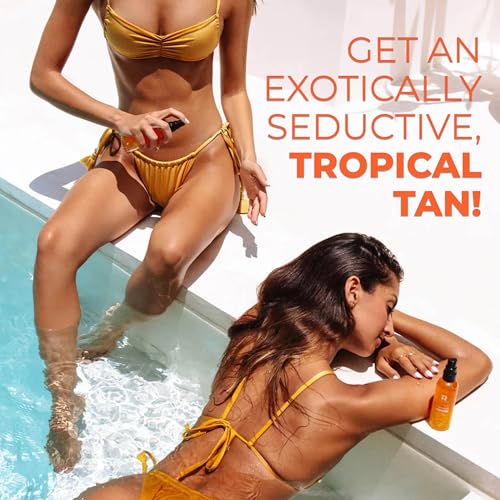 BYROKKO Shine Brown Two-Phase Super Tanning Spray (100 ml), Deep Tan Accelerator Spray with Natural Oils and Hyaluronic Acid, Effective in Sunbeds & Outdoor Sun, with warm and sunny Mango Scent - Image 7