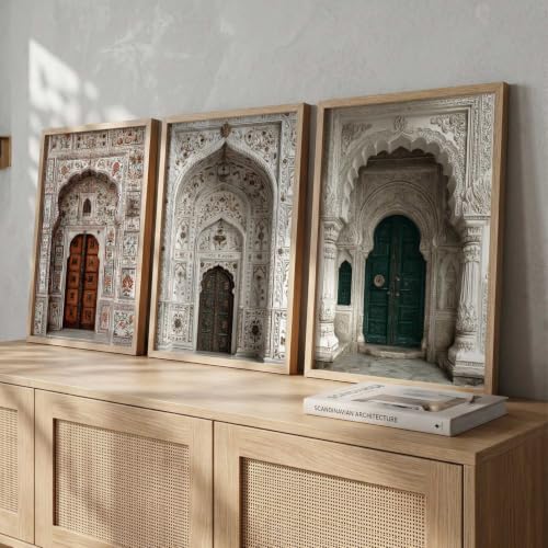 Image of kotart Indian Art Traditional Paintings for Living Room | Framed Wall Painting for Home Room Bedroom Office Wall Decor| Wall Poster With frames Set of 3 (13X17 inch)