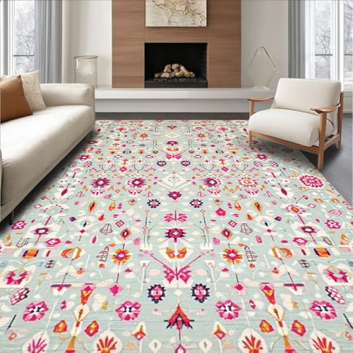 Ultra Soft Area Rug 8x10, Non Slip, Stain Resistant, Washable