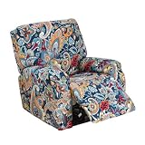 HAOYONG Recliner Chair Covers Stretch Recliner Slipcovers Washable Lazyboy Recliner Cover 4 Pieces Covers for Recliners 1 Seat Recliner Couch Covers Furniture Protector Prevent Stain and Pets Hair