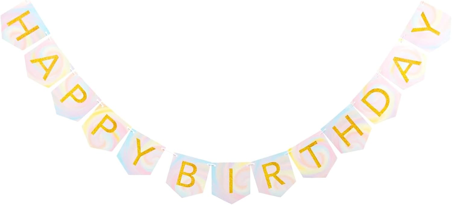 147-Piece Pastel Tie Dye Birthday Party Supplies Set