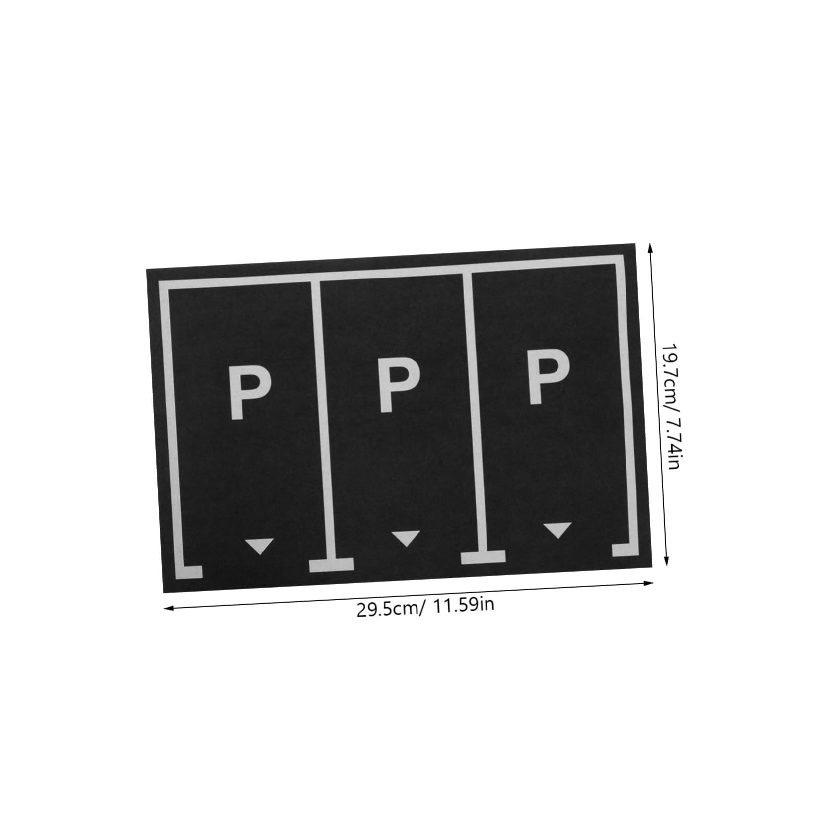 Cabilock 5Pcs Removable Racing Car Parking Space Stickers Durable Wall Decals for Easy to Apply Non Fading Car Decals for Miniature Play Scenes and Wall Decoration