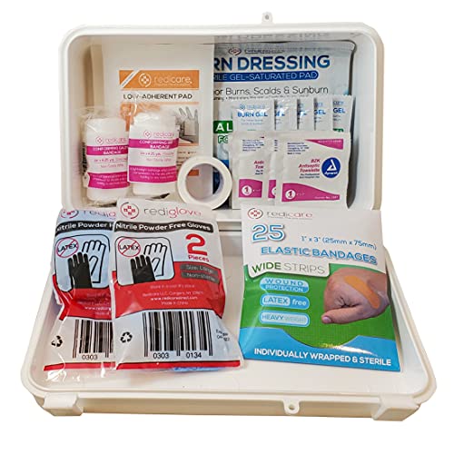 Redicare Emergency Burn Kit - Includes First Aid Products To Relieve Pain And Promote Healing - 50 Pieces #TOP1