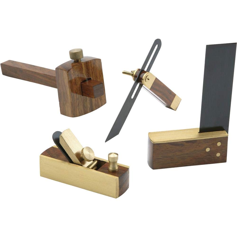 Grizzly T10090 - Set per la lavorazione del legno, 4 pezzi