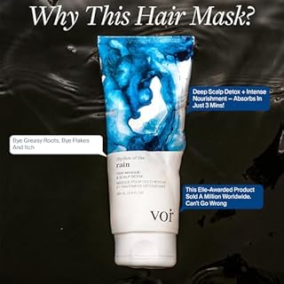 Voir Haircare Rhythm of the Rain Hair Masque & Scalp Detox, 6.8 Fl Oz