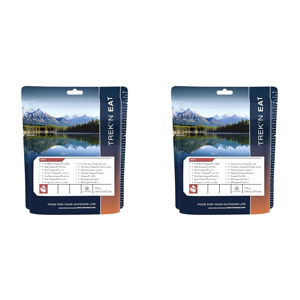 Trek ´n Eat Rindfleisch Stroganoff mit Reis 160 g (Packung mit 2)