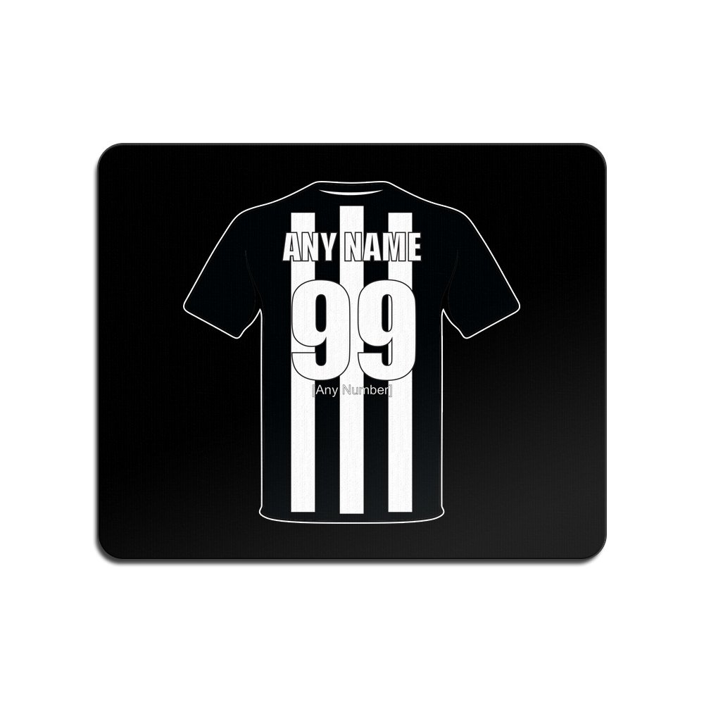 UNIGIFT Personalised Gift - Newcastle United Mouse Mat (Football Club Design Theme, Colour Options) - Any Name/Message on Your Unique Pad MouseMat MousePad - The Magpies Toon Geordies