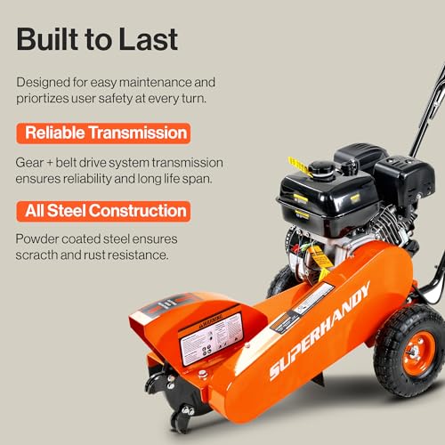 SuperHandy 9HP Gas Stump Grinder