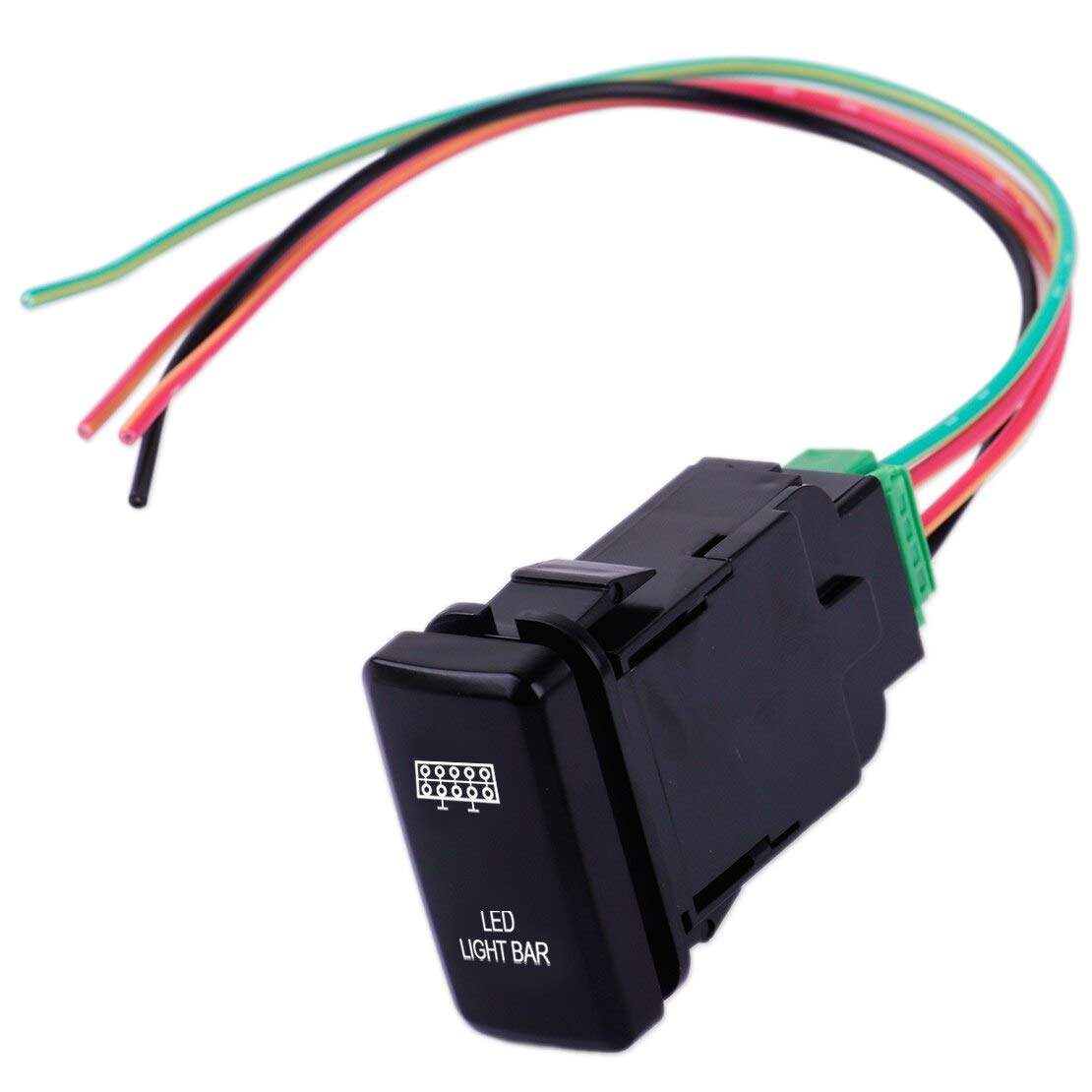 Buy 12V Led Fog Light Push Button Switch With Harness Wire Fit For