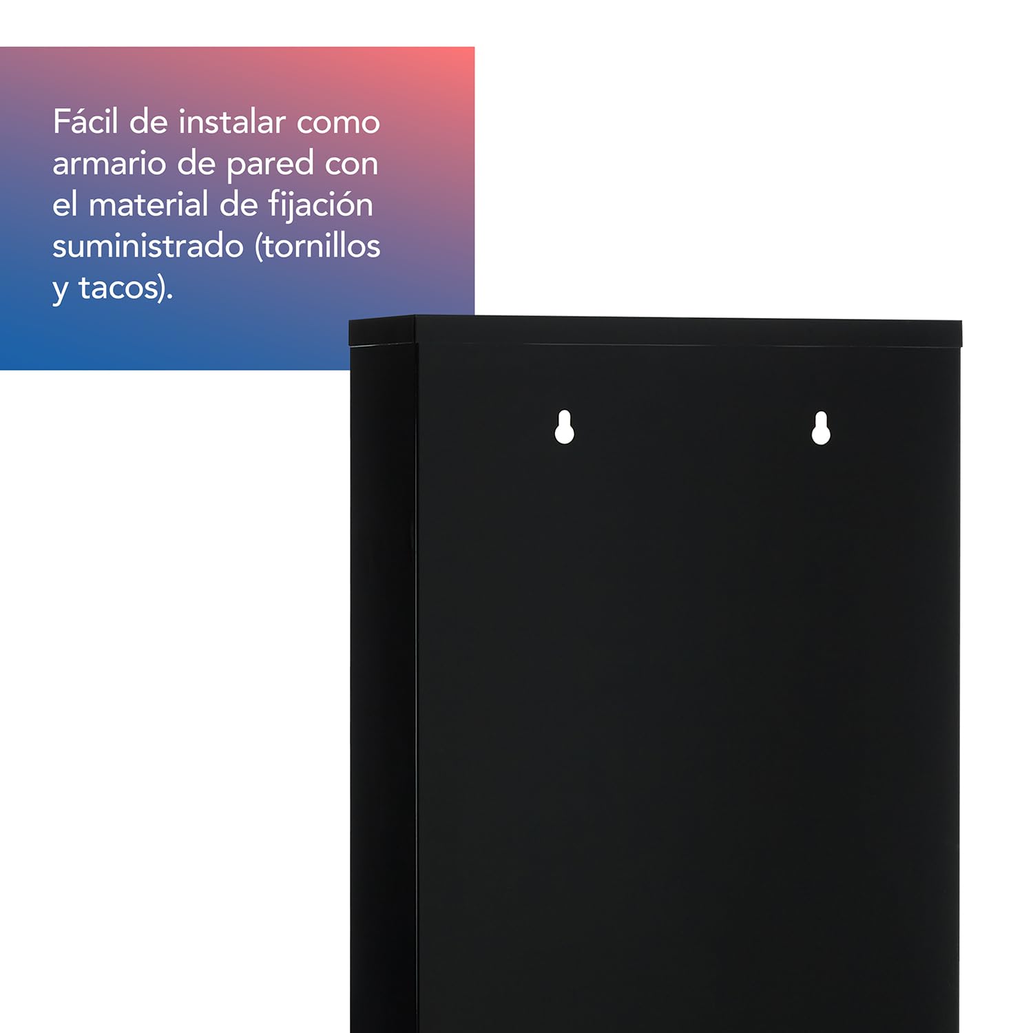 First Aid Only Botiquín Metálico Negro con 3 Compartimentos y Puerta de Cristal | Armario de Primeros Auxilios con Cerradura | Armario de Pared 50 x 30 x 12 cm | P-10202 00