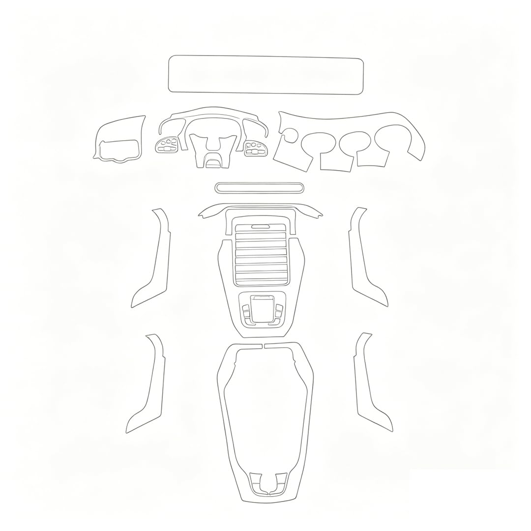 Conpert Low-End Configuration Ppf Film For Car For Benz C118 Cla 35/45 Amg 2020-2022, Interior Protection Film Tpu Anti-Scratch Sticker Dashboard Gps Navigation Transparent Sticker Lhd