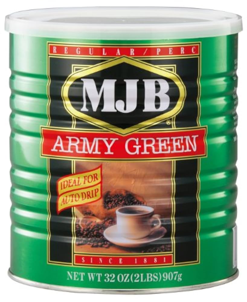 Amazon.co.jp: MJB 粉末 コーヒー アーミーグリーン 907g : 食品