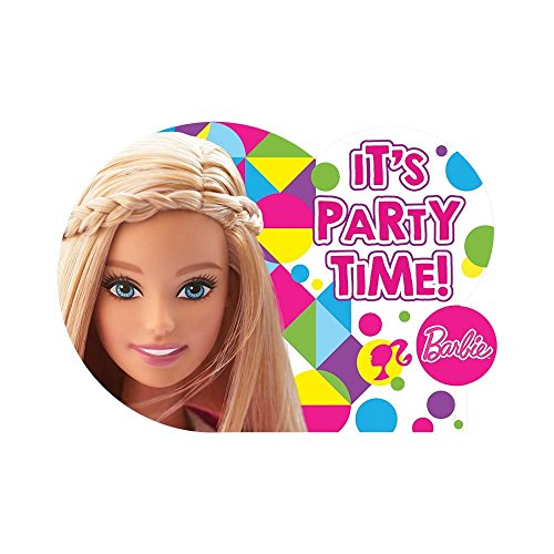 Barbie Sparkle Collection Party Postcard Invitation 4.25 x 6.25 8 Ct.