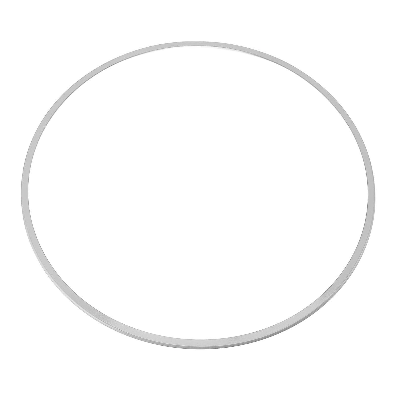Generic 4 Pezzi di Protezione per Ruote da 16 Pollici, Antigraffio, Autoadesiva, in Lega di Alluminio, per Cerchi Piatti (SILVER)