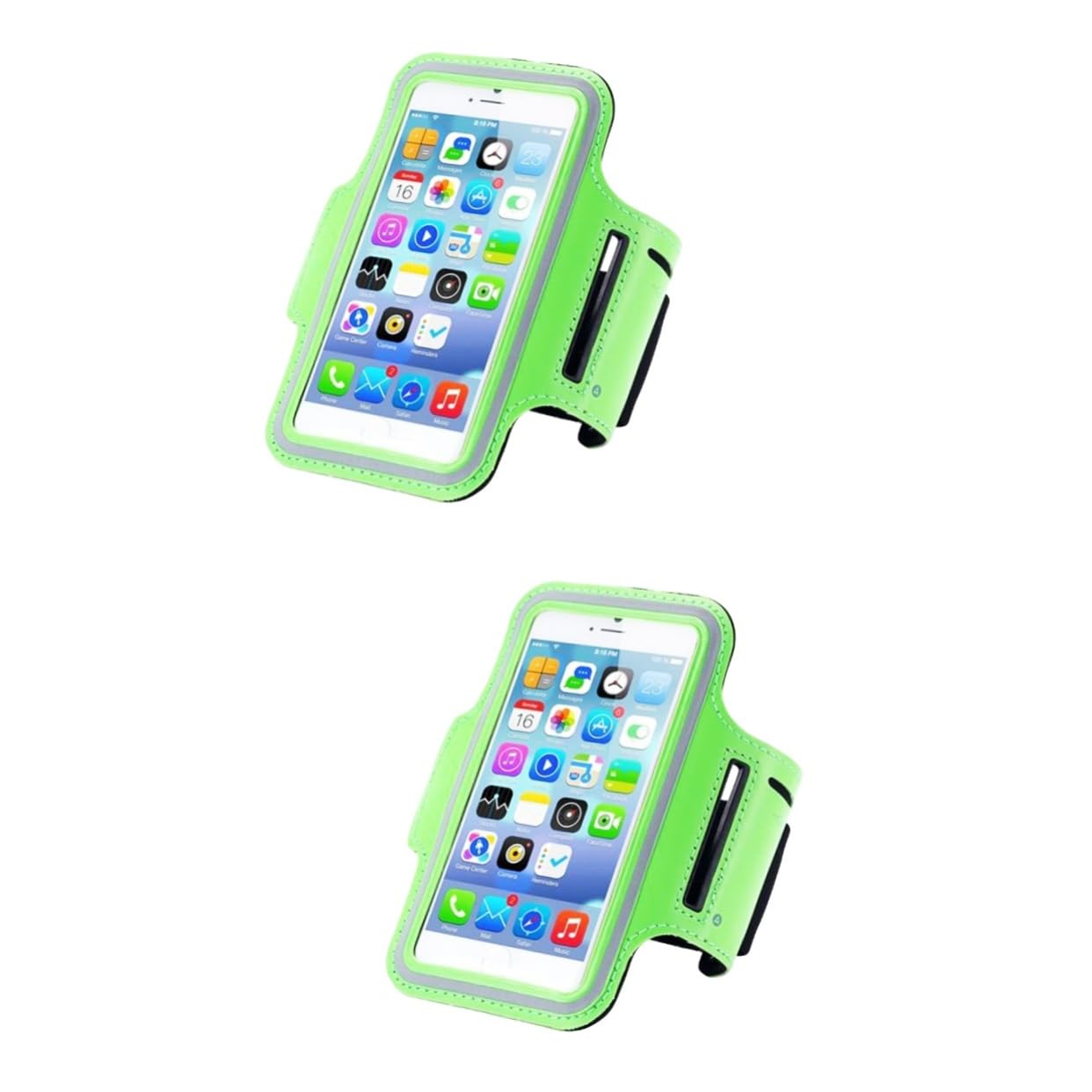 HOMSFOU Mobile Running Armband 2pcs Running Arm Sleeves Yoga Armband Fitness Cell Phone Armband Case-image-44