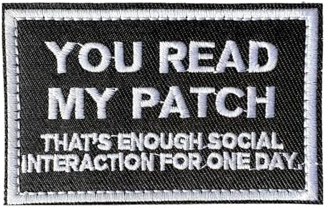 You Read My Patch That's Enough Social Interaction for One Day Morale Patch image 5