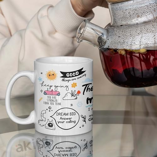 Image of Daily Affirmation & Motivation Mug Ceramic White Coffee Mug Collection, Gift for Positivity & Encouragement, 330ml, Microwave Safe, Set of 1 (The Mug of Motivation)