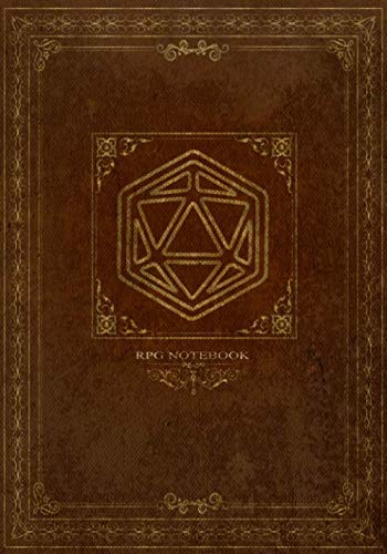 RPG Notebook: Lined and grid pages for Role Playing Games | BROWN COVER | Notes, tracking, mapping, terrain plans for DM Dungeon Master or a GM Game Master