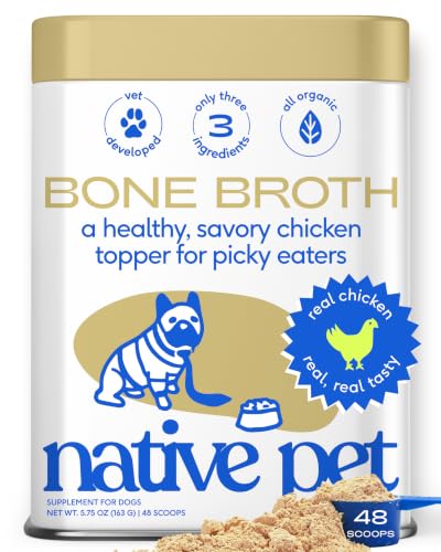 Native Pet Bone Broth for Dogs and Cats - Chicken...