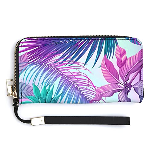 Soft PU Leather Clutch Long Bifold Wallet, Coin Purse Credit Pass Case, Unisex Durable Card-Holder Slim Billfold Money Storage