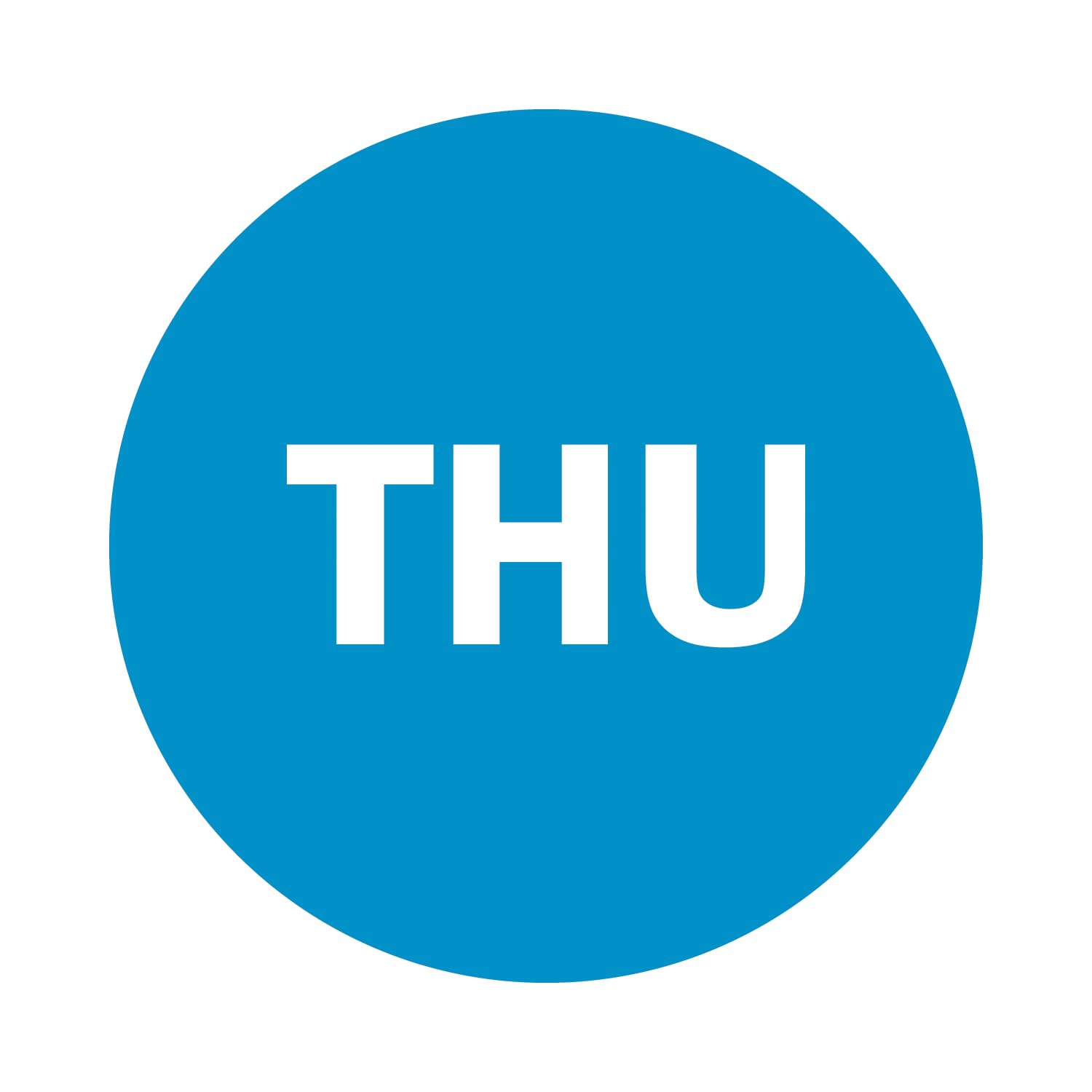 NextDayLabels - Round Thursday Day of The Week Color Coding Labels (2" Blue Stickers -500 per Roll)