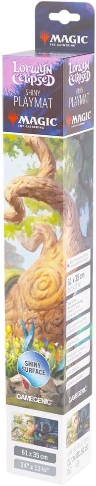 Gamegenic Magic: The Gathering Lorwyn Eclipsed Shiny PLAYMAT - Temple Garden Design, Premium 61×35 cm Playmat with Shiny Ultra-Fine Surface, Flat Stitching & 2mm Cushioning