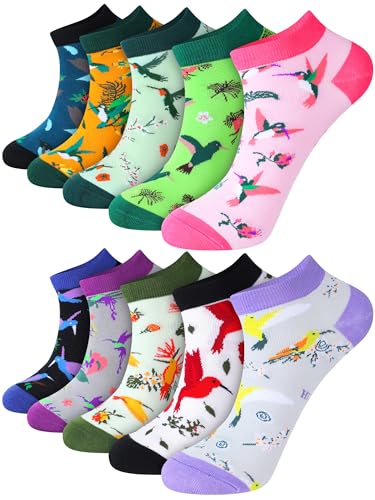 Cozypower 10 Pairs Hummingbird Gifts for Women Birds Socks...