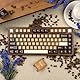 164 Tasten PBT Doubleshot Keycaps Braune Transluzente Tastenkappen Tastenkappen Fit für 61/64/87/104/108 Cherry Mx Schalter Mechanische Tastatur