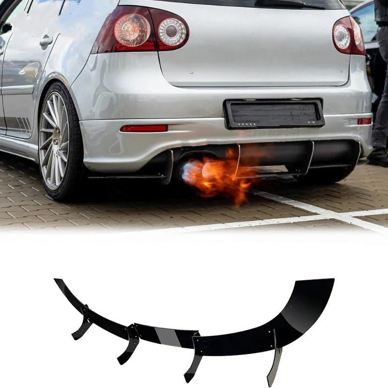 Difusor trasero de coche para parachoques Golf 5 MK5 GTI R32 2