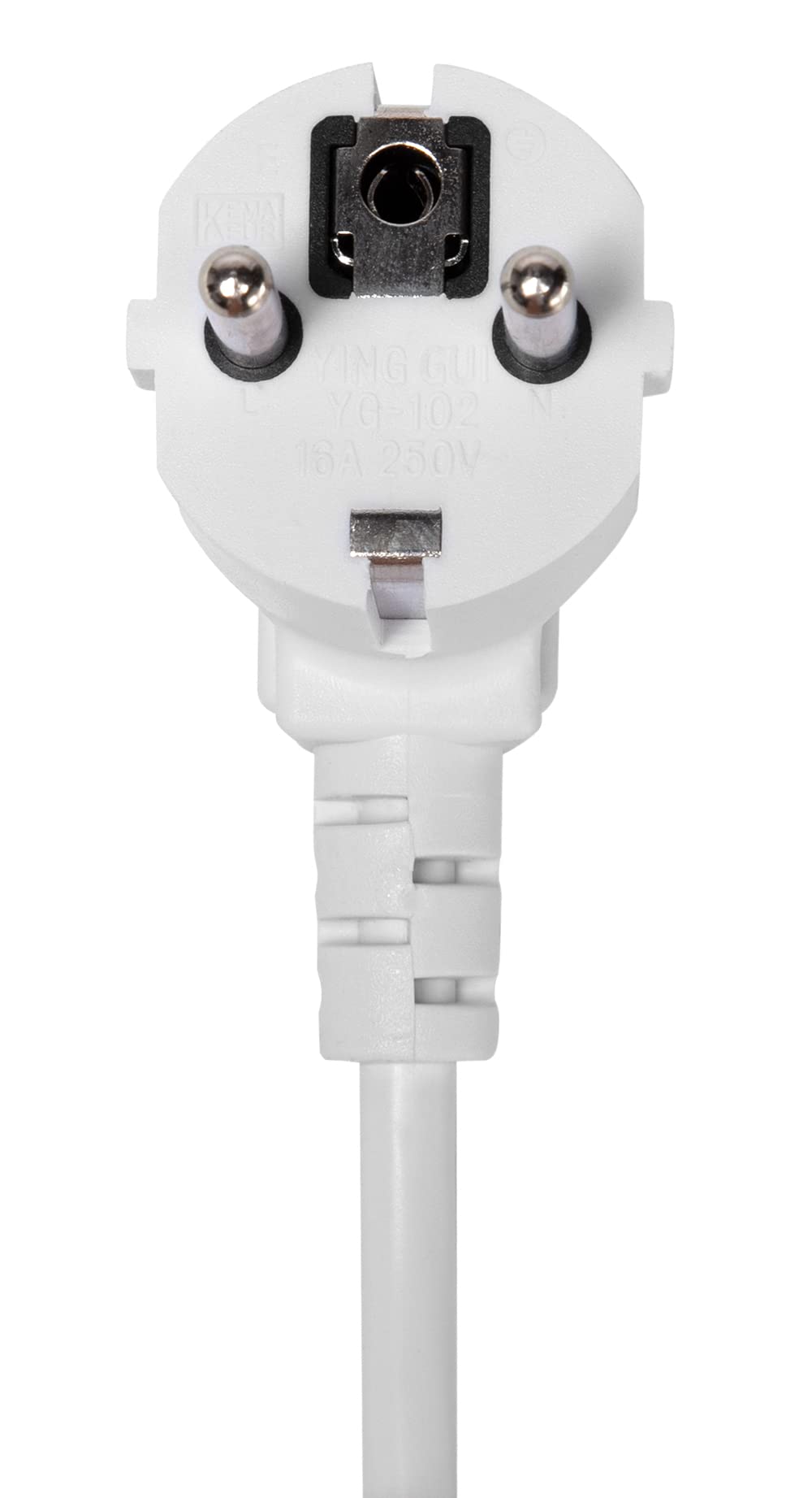 maxtrack Presa da tavolo NV63L 3 prese con contatto di protezione con 2 porte USB e 2 porte LAN, presa multipla per casa con fissaggio da tavolo, pulsante di accensione e spegnimento, ciabatta con