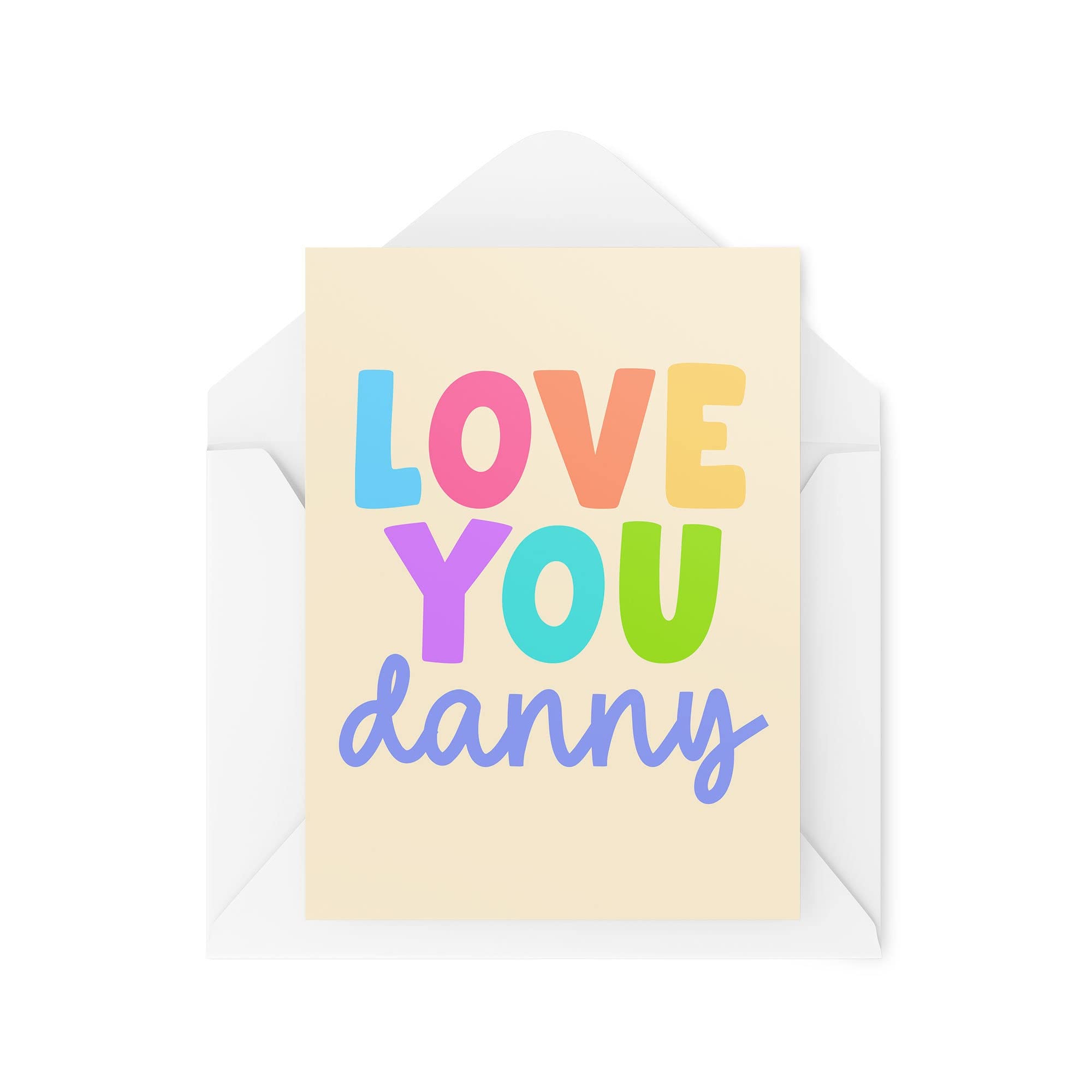 Personalised Funny Novelty Greeting Cards | Love You *Name* | Birthday Boy Name Personalised Thinking Of You Banter Funny Joke | CBH1303