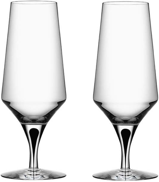 Orrefors Metropol Beer Glass, Set of 2