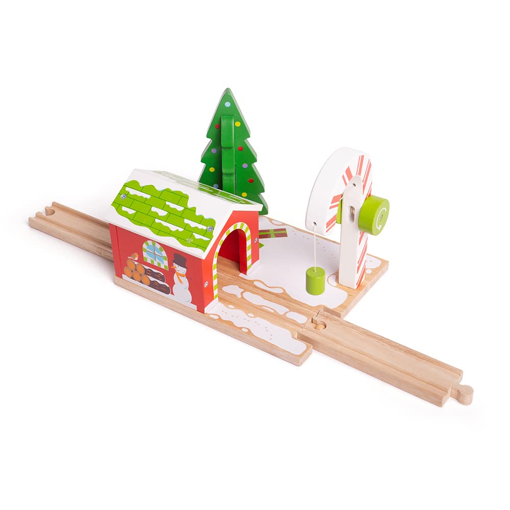 Bigjigs Rail Candy Crane - Other Major Wooden Rail Brands are