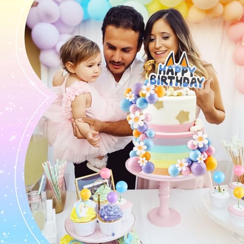 Rainbow Cake Topper 63 Pcs 