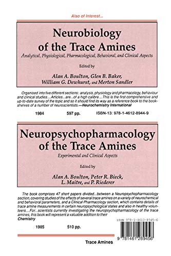 Trace Amines: Comparative and Clinical Neurobiology