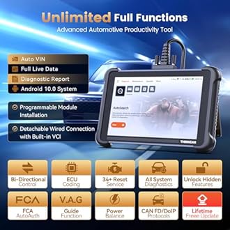 OBD2 Scanner, Car Scanner Diagnostic Tool with OE-Level Full System and 34 Reset Services