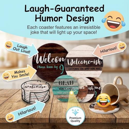 Funny Farmhouse Coasters