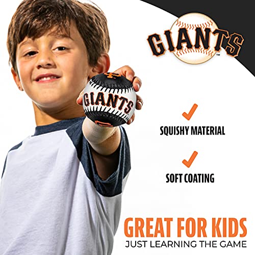 Image of Franklin Sports MLB Team Soft Baseballs - Team Logo - Fan Shop Toy Baseball for Kids - Decoration for Desks and Office