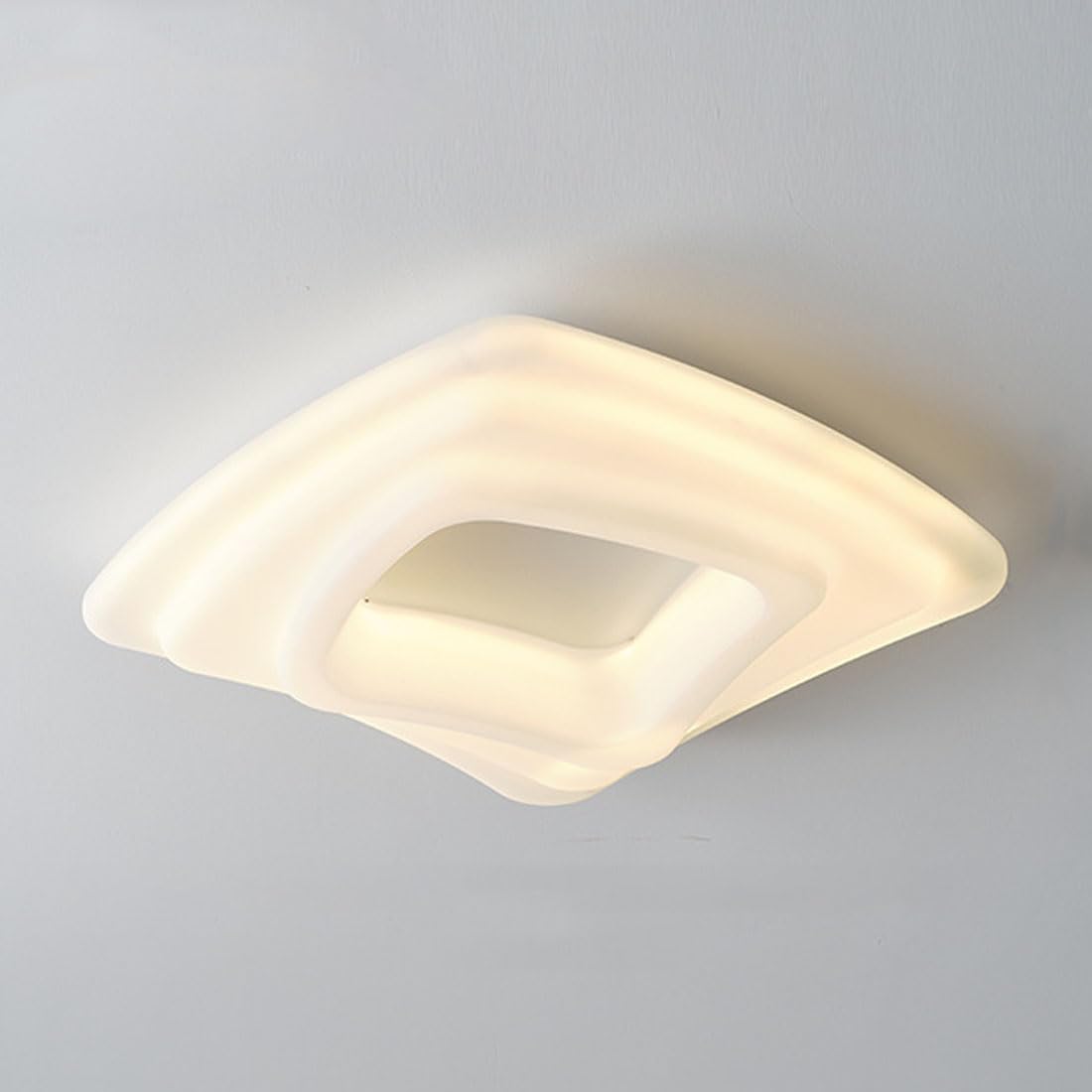 HXYSXHJUO LED minimalist creative cookie living room chandelier, modern cream style ceiling light, simple bedroom fan light,Ceiling lights