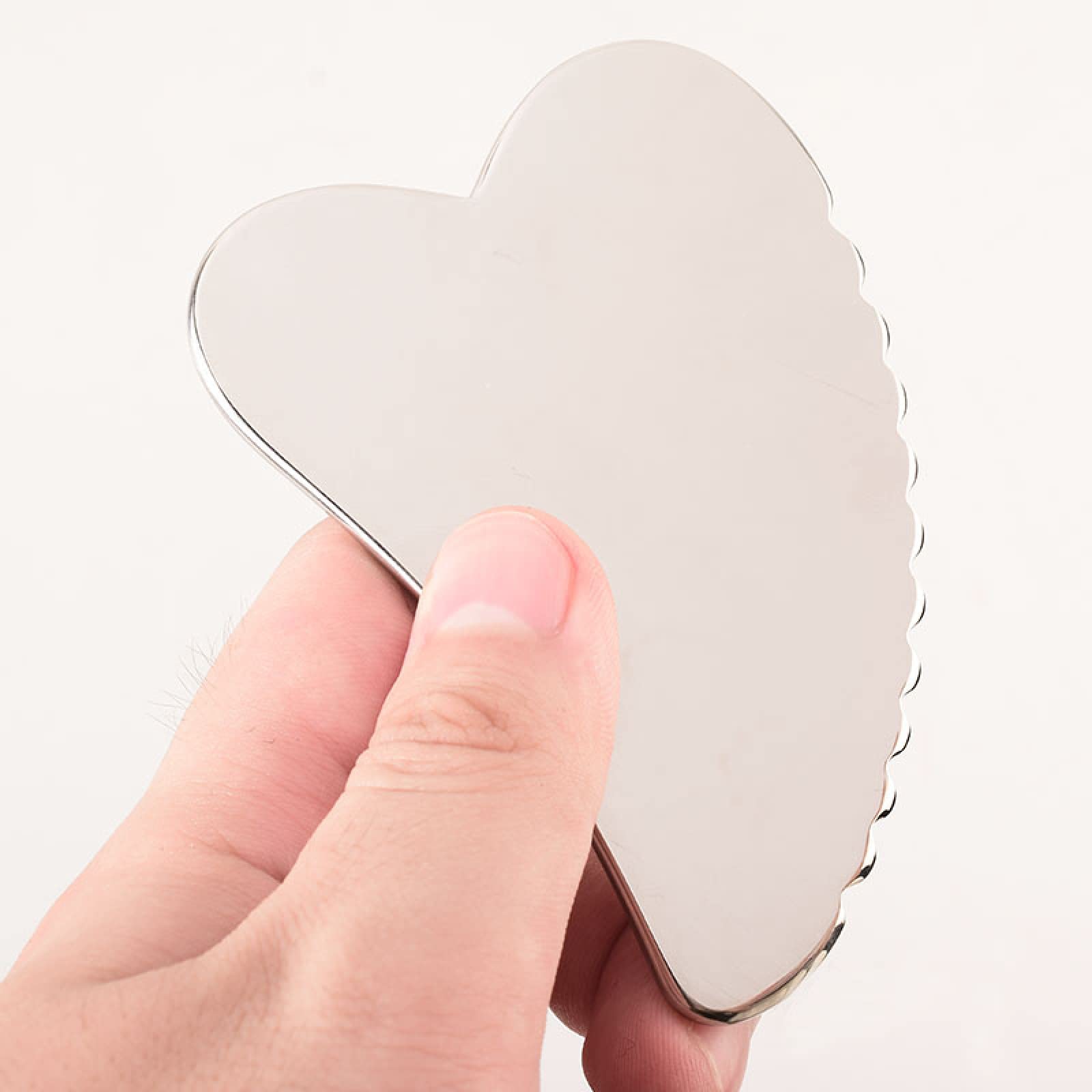 Forma de corazón acero inoxidable Gua Sha herramienta masaje producto masajeador
