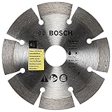 BOSCH DB4541S 4-1/2 in. Standard Segmented Rim Diamond Blade with 7/8 in. Arbor for Universal Rough Cut Wet/Dry Cutting Applications in Pavers, Soft Brick, Concrete/Block