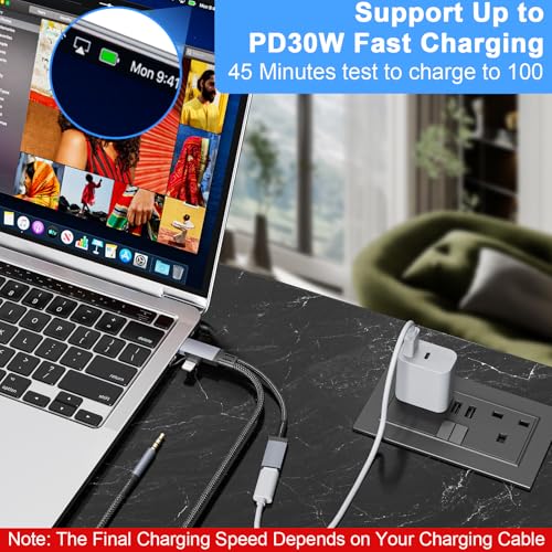 Câble audio auxiliaire pour iPhone et USB C vers jack 3.5mm